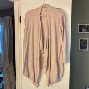 Barefoot Dreams Soft pink Drape Cardigan